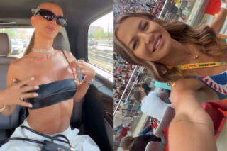 Bad Bunny przyciągnął na koncert zastęp gwiazd. Lewandowska w samym staniku, Tarnowska niczym na Coachellę - ZDJĘCIA