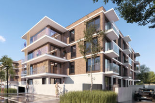 Wizualizacja nowego osiedla w dzielnicy Tłoki