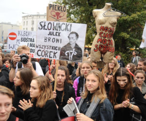 CZARNY PROTEST W WARSZAWIE.
