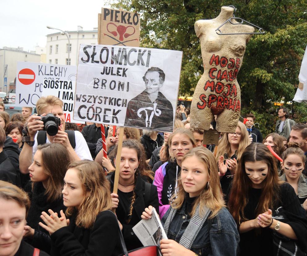 CZARNY PROTEST W WARSZAWIE.