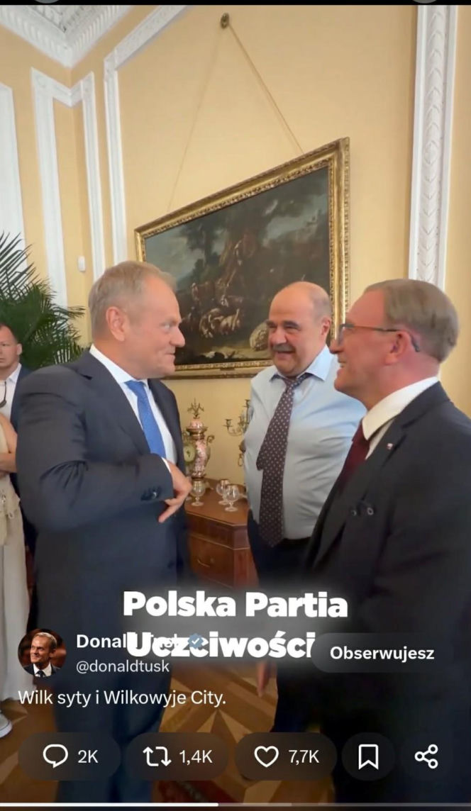 Premier Tusk odwiedził aktorów na planie "Rancza". Takiej reakcji widzów się nie spodziewał!