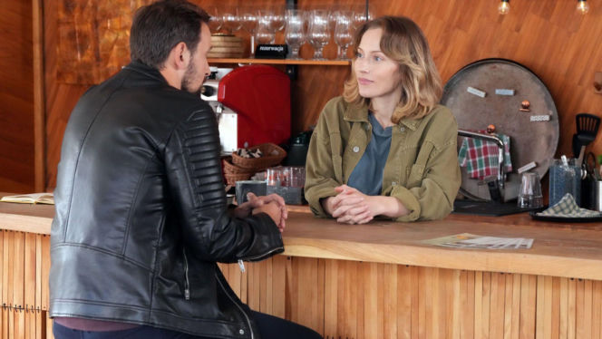 Barwy szczęścia odc. 3328. Renata (Anna Mrozowska), Marcin Kodur (Oskar Stoczyński)