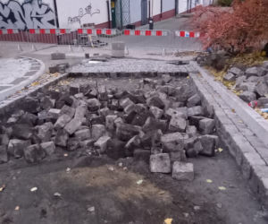Remont ul. Staromiejskiej - listopad 2020