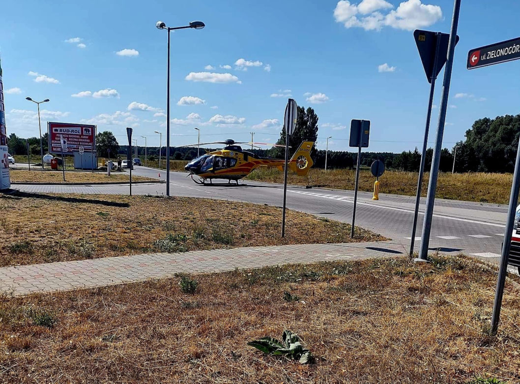 Czołowe zderzenie motocyklistów w Kargowej