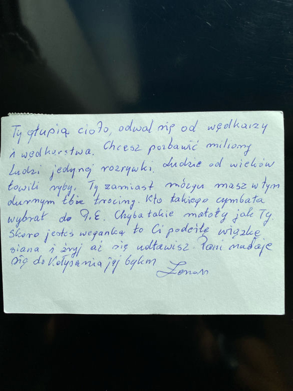 "Takich jak ty powinni palić w Auschwitz"