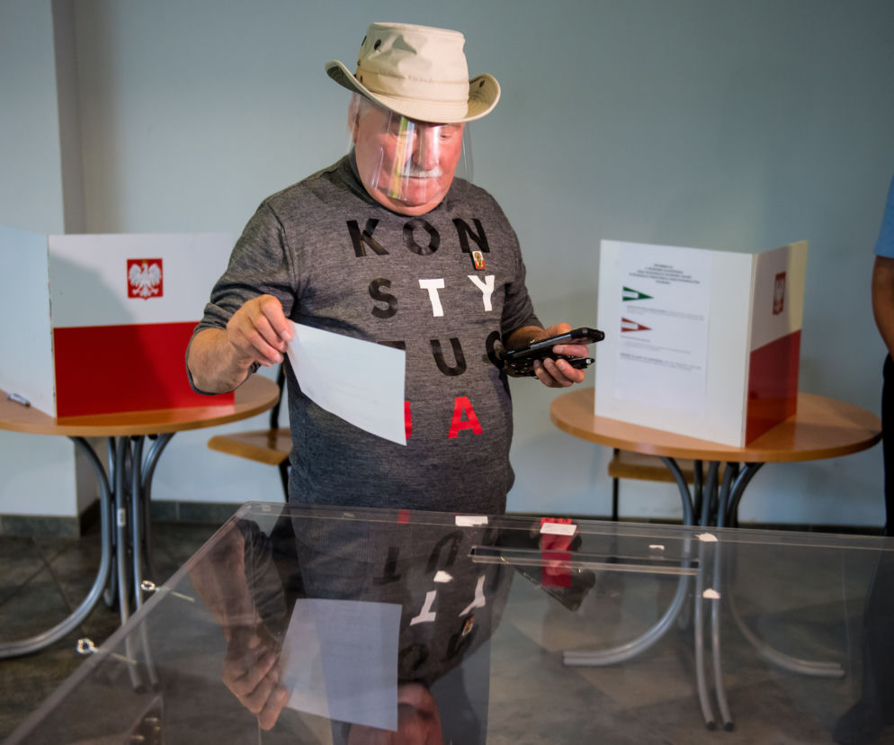 Wybory 2020. Lech Wałęsa oddał głos w drugiej turze