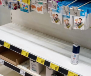Oblężenie w szczecińskich sklepach z powodu koronawirusa