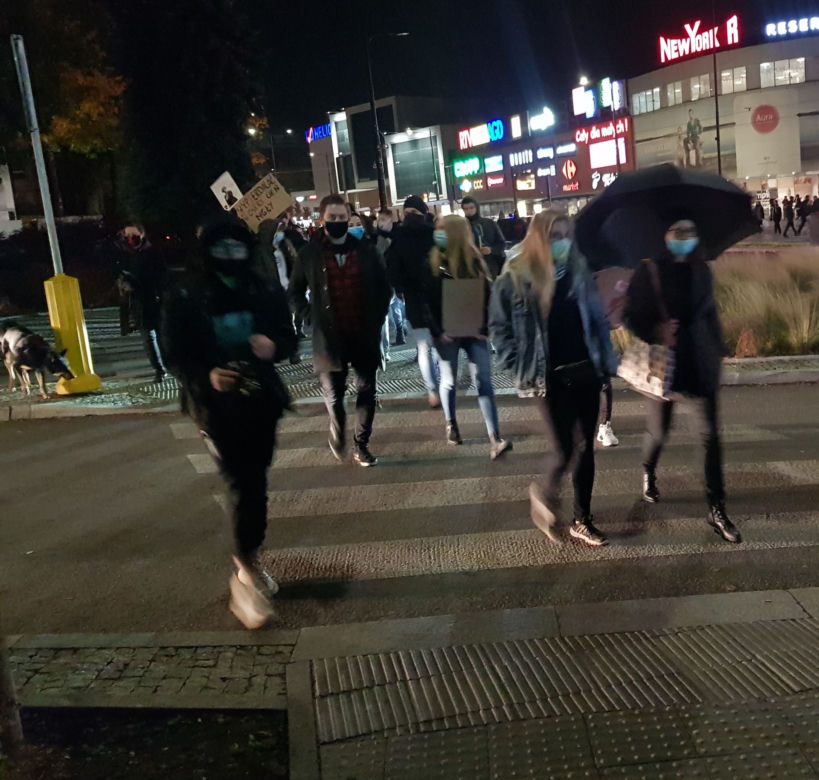 Protesty kobiet w Olsztynie