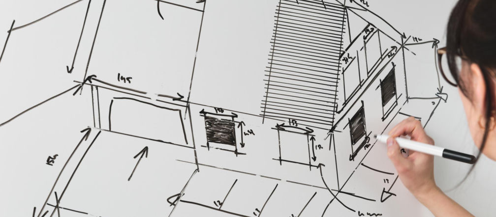 Planowanie wyglądu domu – rysunek nowoczesnego projektu