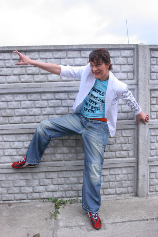 Sławek Uniatowski - Leszek z M jak miłość - w programie Idol 4 sezon, 2005 rok.