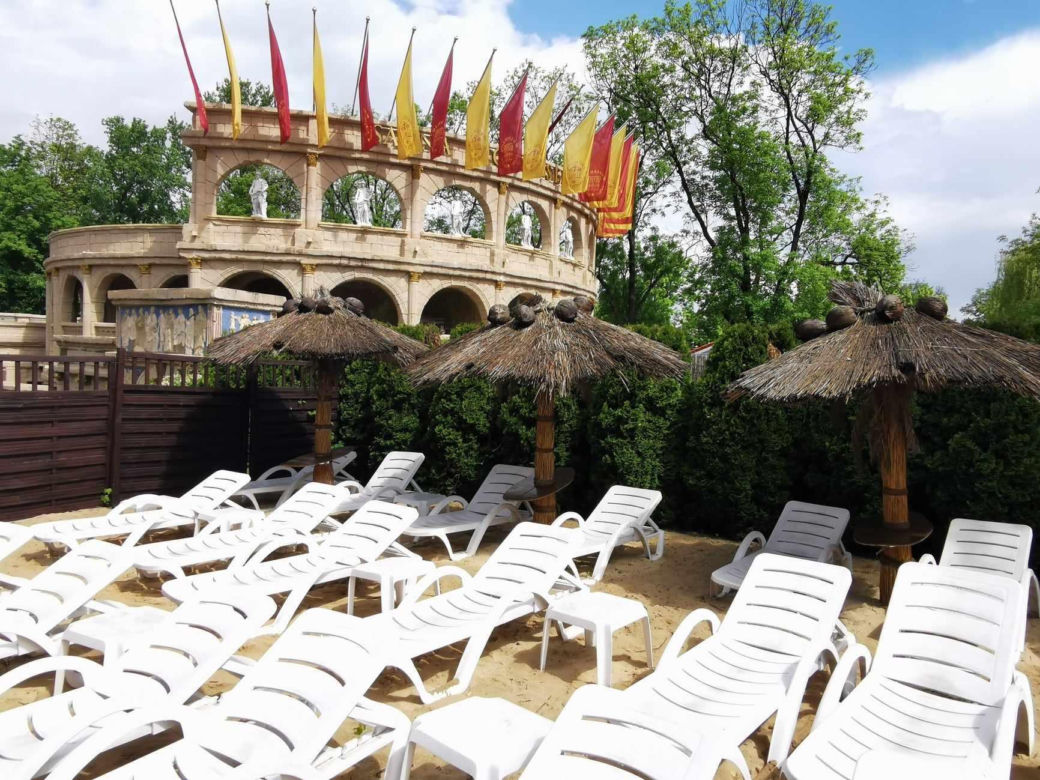 Plaża w saunarium Termy Rzymskie
