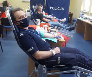 W iławskiej komendzie polała się krew