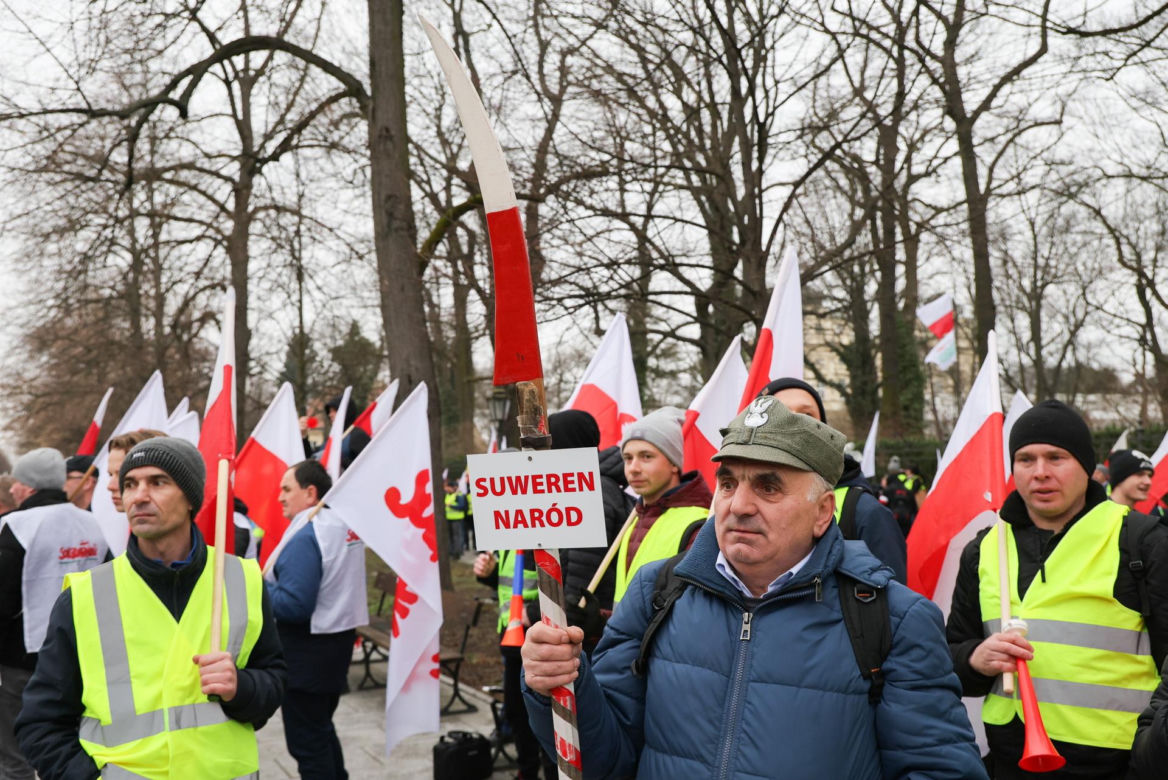 Protest rolników w Warszawie