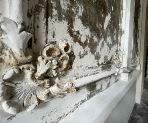 Odkryte polichromie w kamienicy w Szczecinie