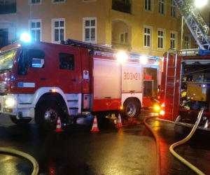 Pożar kamienicy przy ul. Kaszubskiej