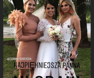 Ślub Moniki Mazur i Tomasza Chrapusty. Joanna Kuberska i Izabela Zwierzyńska na weselu