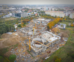 Budowa Fabryki Wody - październik 2020