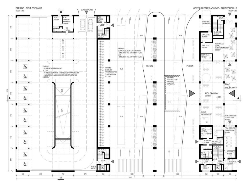 Centrum przesiadkowe w Rybniku według NM Architekci, Zuzanny Szpocińskiej i Jerzego Grochulskiego