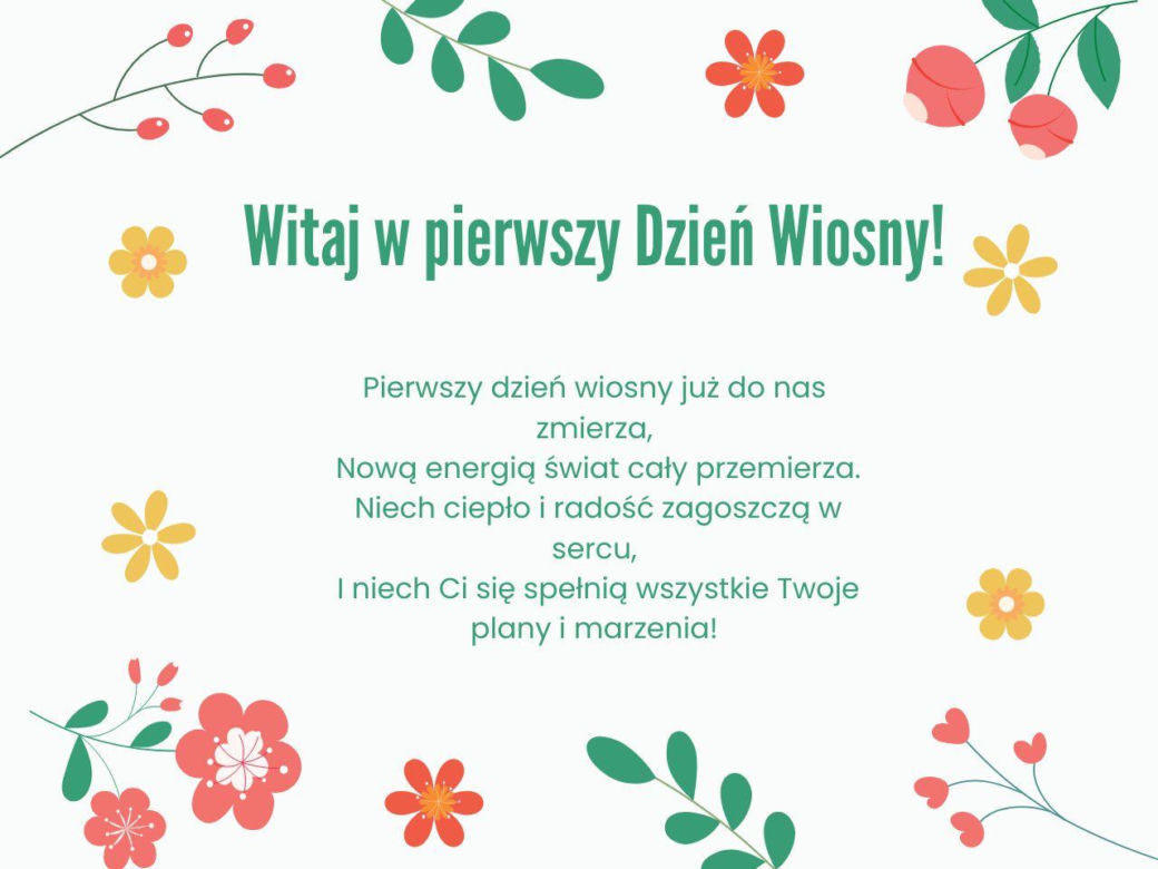 Dzień wiosny - kartki z życzeniami