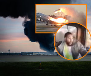 Uchwycono katastrofę lotniczą na filmie. Ten kierowca oszukał przeznaczenie