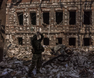 Wojna na Ukrainie. Ostrzały w Charkowie