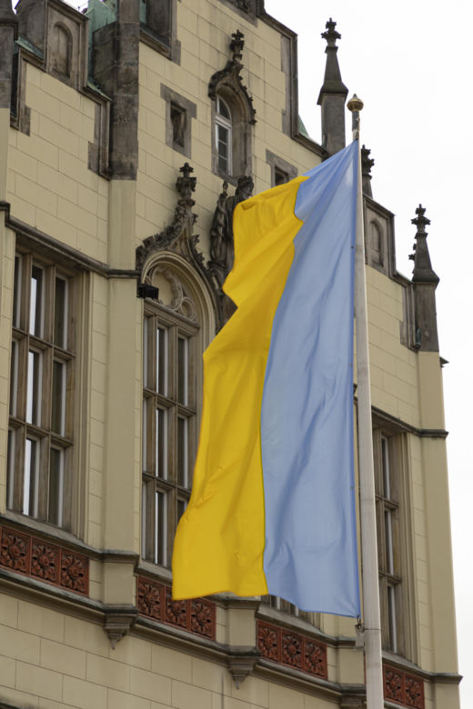 Wojna na Ukrainie. Wrocław potępia Rosję i apeluje do świata o skuteczną presję 