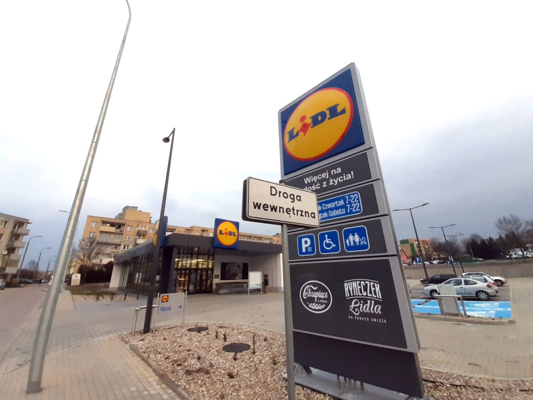 Nowy Lidl w Białymstoku na Wysokim Stoczku - ul. Antoniuk Fabryczny