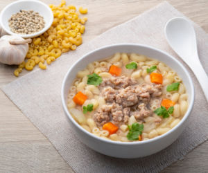 Zupa z trzech składników na rosole