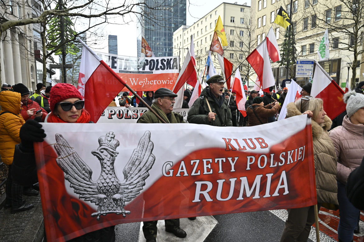 Protest rolników w Warszawie (3.01.2025)