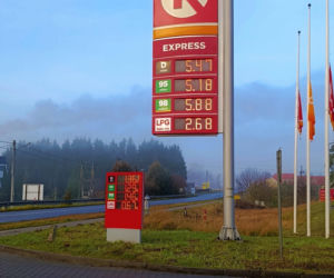 Ceny paliwa w Lubieszynie przy granicy z Niemcami
