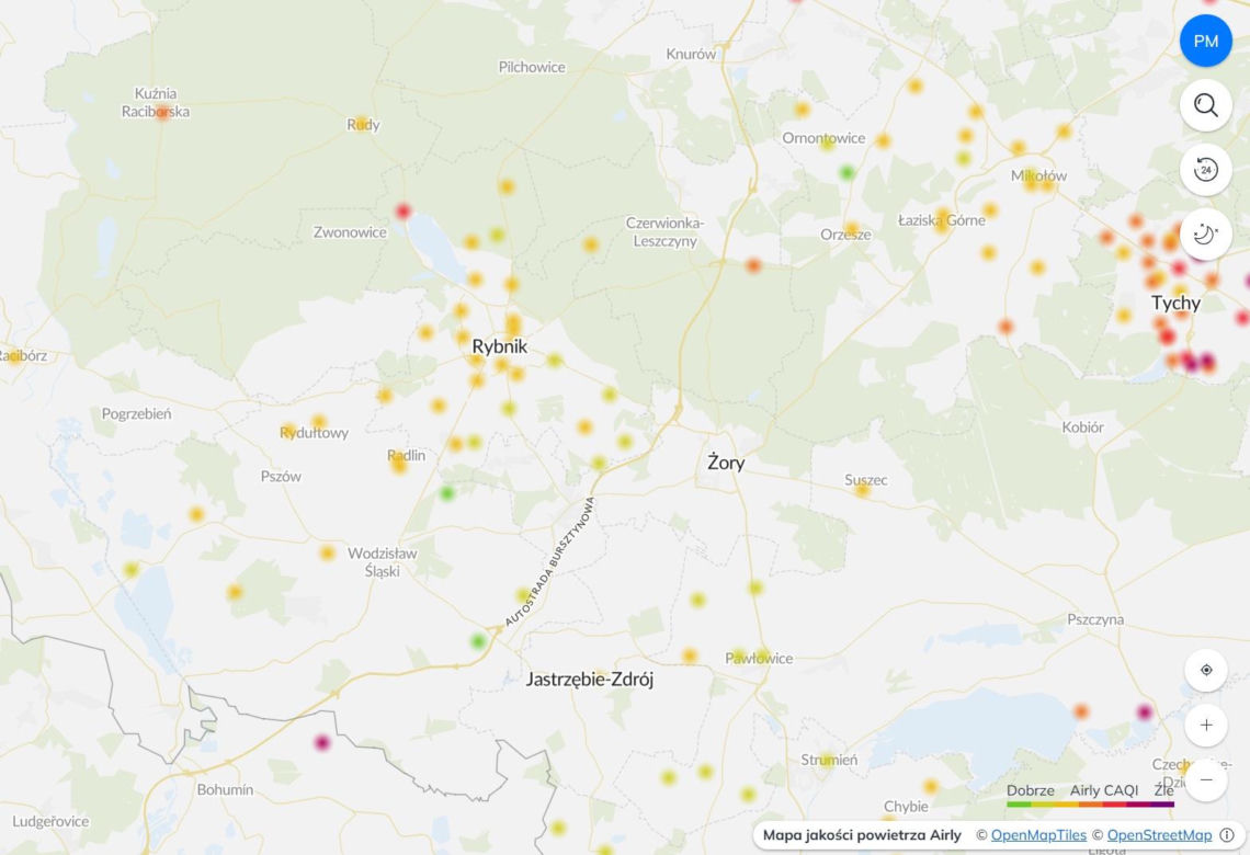 Jakość powietrza wciąż jest zła. Kolejne alerty RCB dla mieszkańców województwa śląskiego