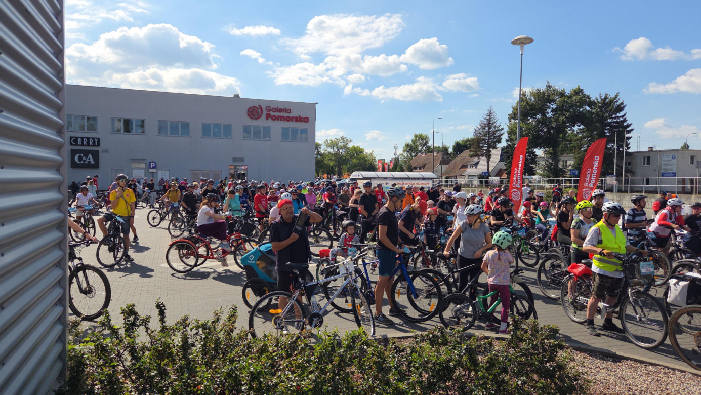 Tłumy rowerzystów ruszyły przez Bydgoszcz! Rajd Galerii Pomorskiej za nami