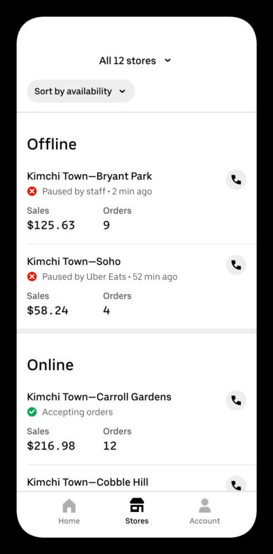 Uber Eats zmiany