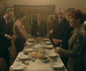 Stulecie Winnych 4, odc. 42: Władek (Arkadiusz Janiczek), Jasiek (Patryk Szwichtenberg), Stanisław (Jan Wieczorkowski), Mania (Magdalena Walaach)