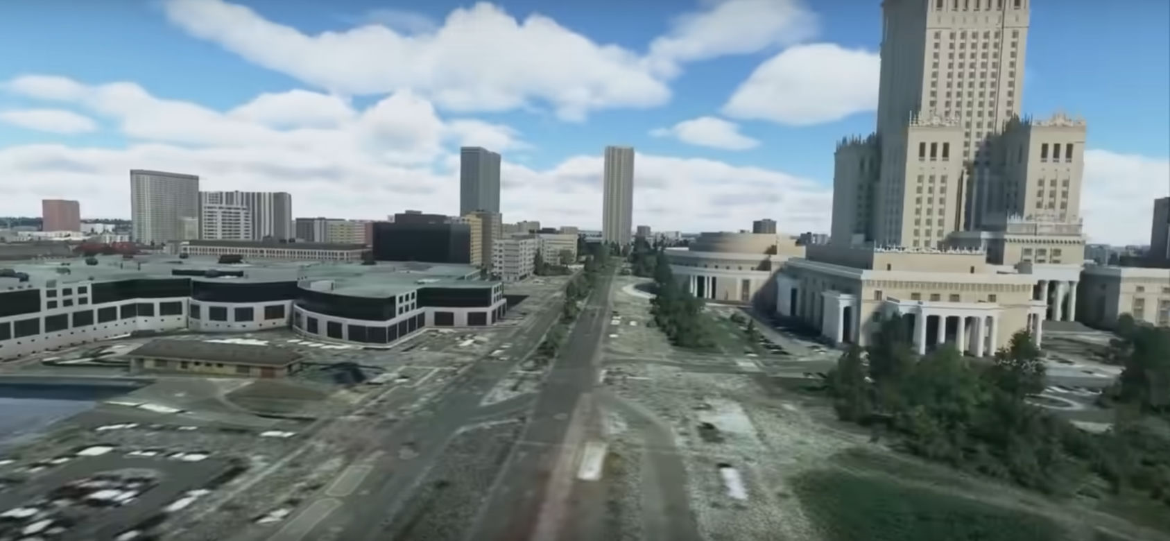 Centrum Warszawy - jest bardzo dobrze odwzorowane