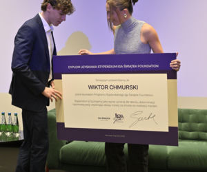 Iga Świątek rozdała stypendia