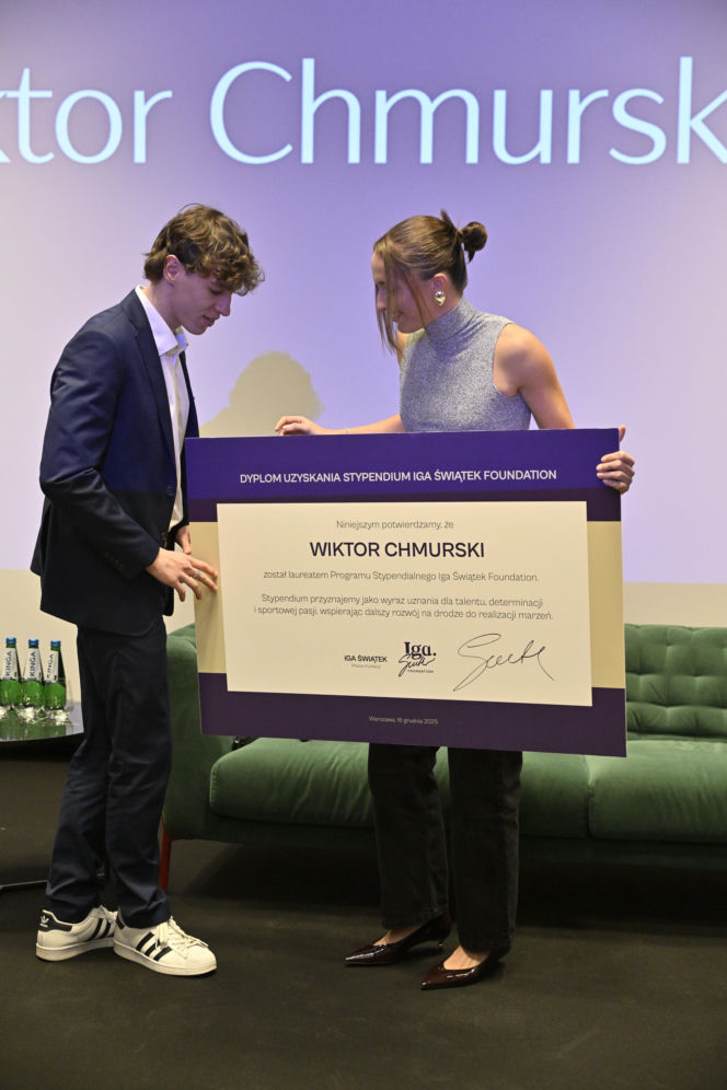 Iga Świątek rozdała stypendia