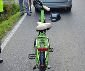 Wypadek z udziałem 11-letniej rowerzystki w powiecie krośnieńskim