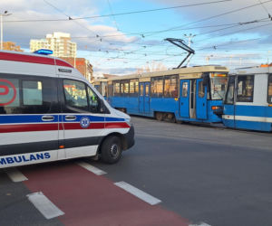 Zderzenie tramwajów we Wrocławiu. Miasto stanęło w korkach