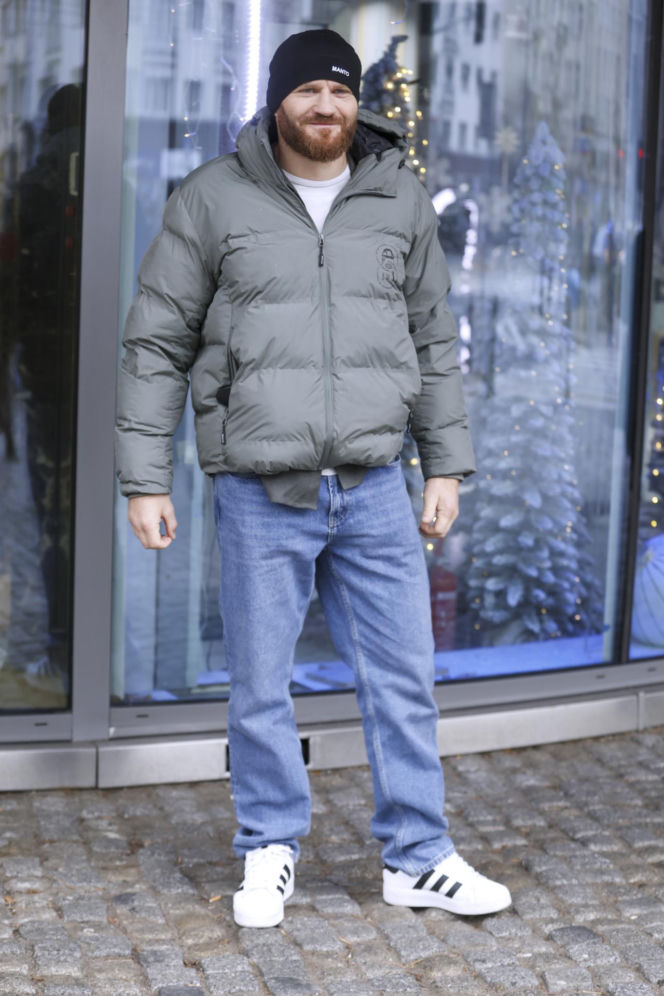 Jan Błachowicz z partnerką i synem