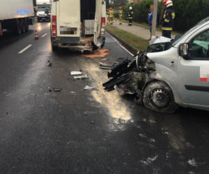 Zderzenie czterech pojazdów w Strzałkowie