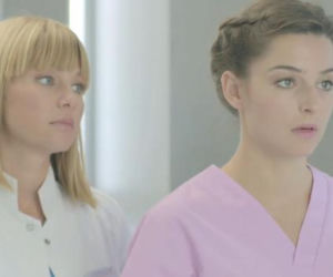 LEKARZE 2 sezon. Beata (Agnieszka Więdłocha), Sylwia (Katarzyna Bujakiewicz)