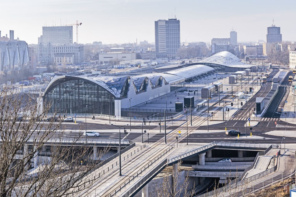 Łódź Fabryczna od strony wschodniej