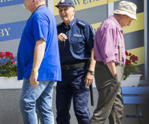 Daniel Olbrychski jak król na planie Rancza