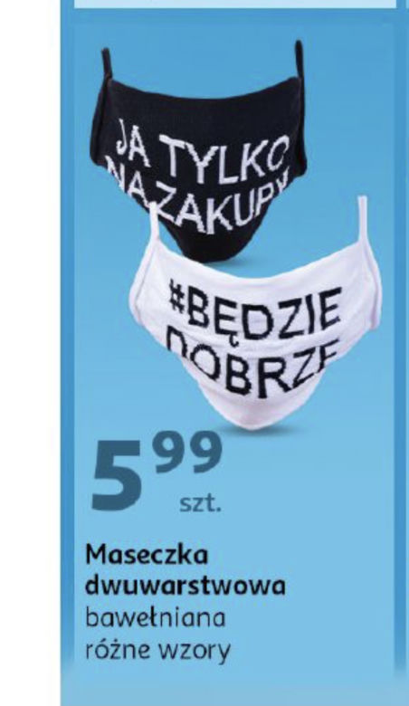 Maseczka dwustronna bawełniana