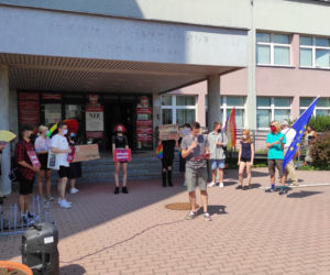 STOP Czarnek - protest Młodej Lewicy w Tarnowie