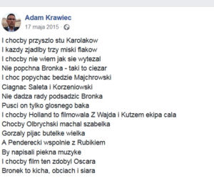 Post Andrzeja Krawca