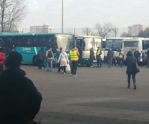 Ewakuacja Dworca Autobusowego w Toruniu - dziś to tylko ćwiczenia