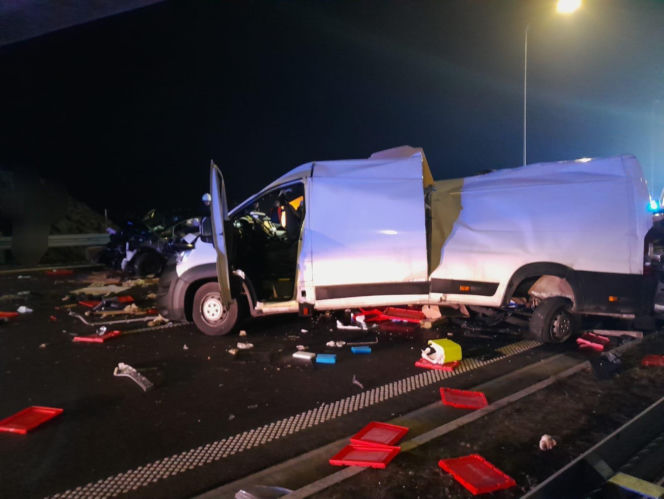 Potężny karambol na S19 w Lubelskiem