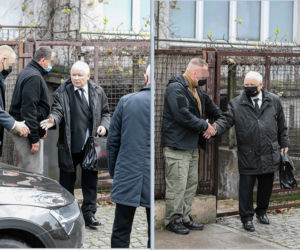 Naczelnik założył maskę